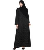 Black Pearl Embroidered Abaya