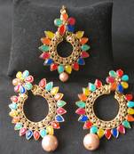 Gold pearl jewellery-combo