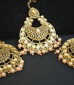 Gold pearl jewellery-combo