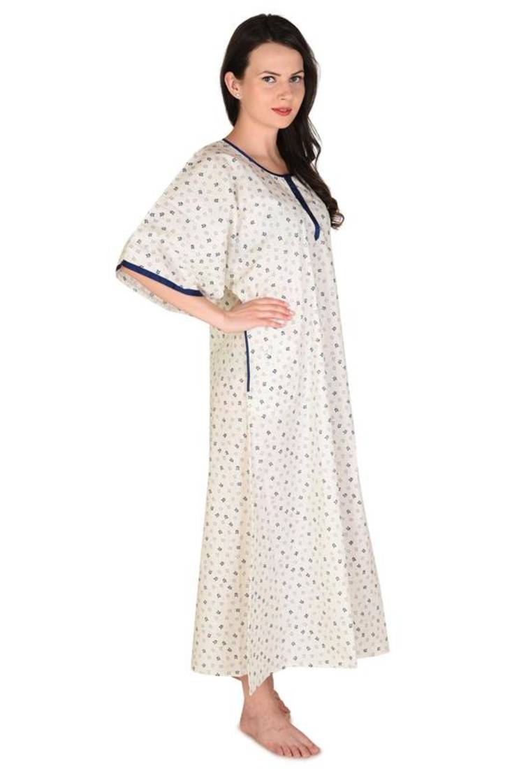 White Printed Cotton Designer kaftan The Kaftan Company 2442031