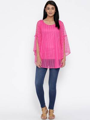Pink Printed Polyester Designer kaftan 2
