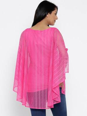Pink Printed Polyester Designer kaftan 3