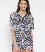 Black Printed Georgette Designer kaftan