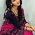Pink embroidered silk saree with blouse