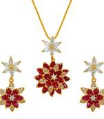 Red ruby   necklace-sets