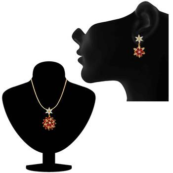 Red ruby   necklace-sets 2