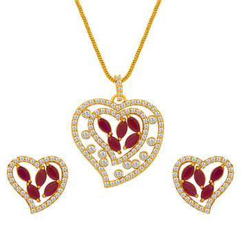 Red ruby   necklace-sets 1