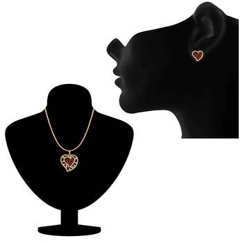 Red ruby   necklace-sets 2