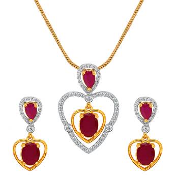 Red ruby   necklace-sets 1