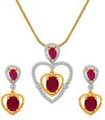 Red ruby   necklace-sets