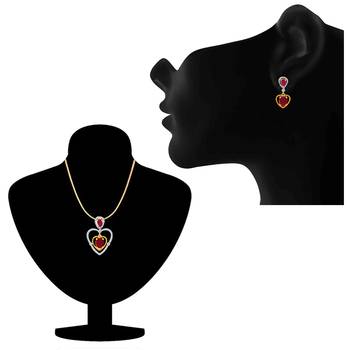 Red ruby   necklace-sets 2