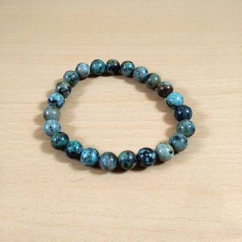 Exclusive Offer!! African Turquoise Bead Bracelet Size 8MM Set Of 3 1