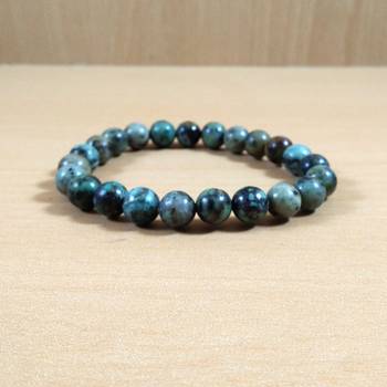 Exclusive Offer!! African Turquoise Bead Bracelet Size 8MM Set Of 3 3