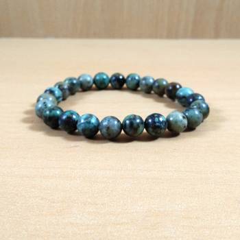Exclusive Offer!! African Turquoise Bead Bracelet Size 8MM Set Of 3 4