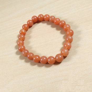 Exclusive Offer!! Red Aventurine Beads Bracelet Size 8MM Set Of 3 1