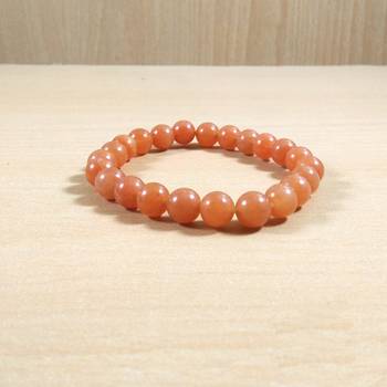 Exclusive Offer!! Red Aventurine Beads Bracelet Size 8MM Set Of 3 2