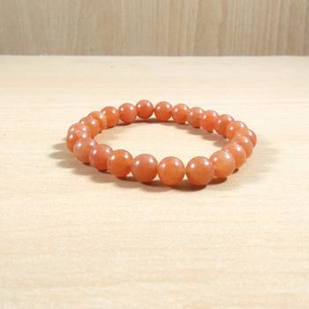 Exclusive Offer!! Red Aventurine Beads Bracelet Size 8MM Set Of 3 3