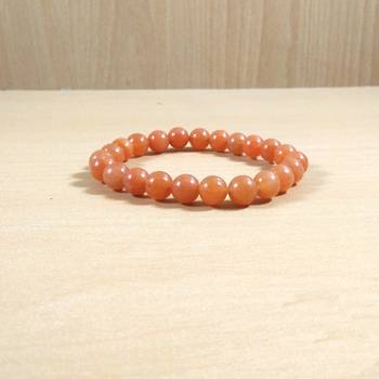 Exclusive Offer!! Red Aventurine Beads Bracelet Size 8MM Set Of 3 4