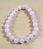 Exclusive Offer!! Rose Quartz Beads Bracelet Size 8MM Set Of 3