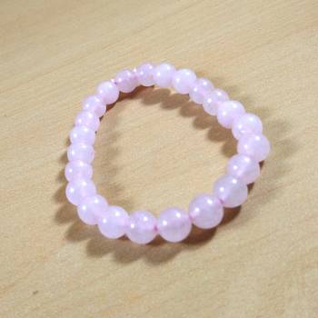 Exclusive Offer!! Rose Quartz Beads Bracelet Size 8MM Set Of 3 2