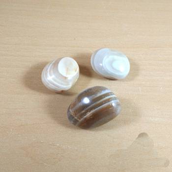 Banded Agate Polished Tumble Stone Weight - 500 Gms 2