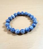 Exclusive Offer!! Blue Sodalite Bead Bracelet Size 8MM Set Of 3