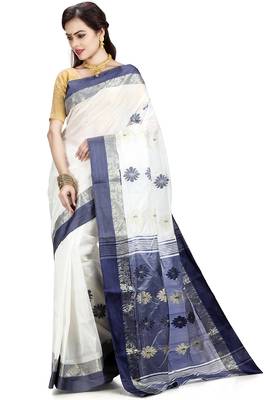 Blue woven art silk saree  2