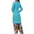 Sky Blue & Multicolour Printed Synthetic Unstitched Semi-Patiyala Salwar Suit Dress Material