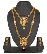 Gold diamond necklace-sets