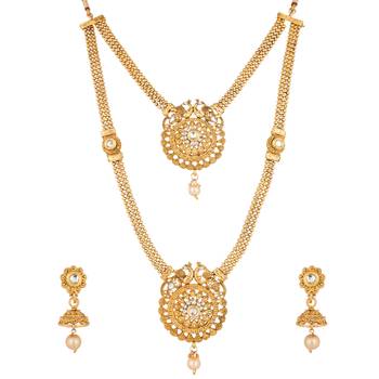 Gold diamond necklace-sets 3