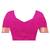 Magenta hand woven silk saree with blouse
