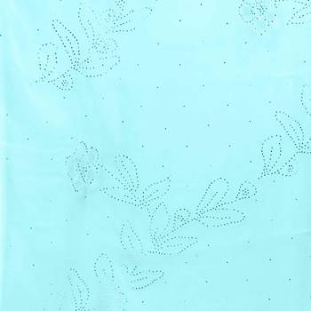 Hand Embroidered Blue Mukaish Chiffon Saree 4