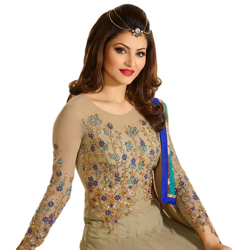 Multi  Resham Embroidery,Lace Patta And Diamond Stone Work  Anarkali Salwar Kameez