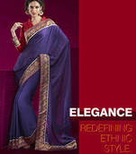 Golden Border Designer Saree