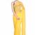 Yellow plain pure chiffon saree with blouse