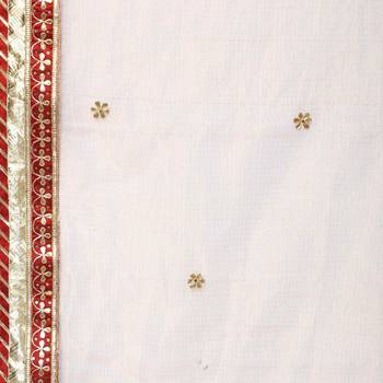 Beige embroidered tissue saree with blouse 4
