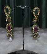 Ruby Emerald Danglers