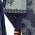 Grey and Navy Blue Printed Synthetic Salwar Suit Dress Material