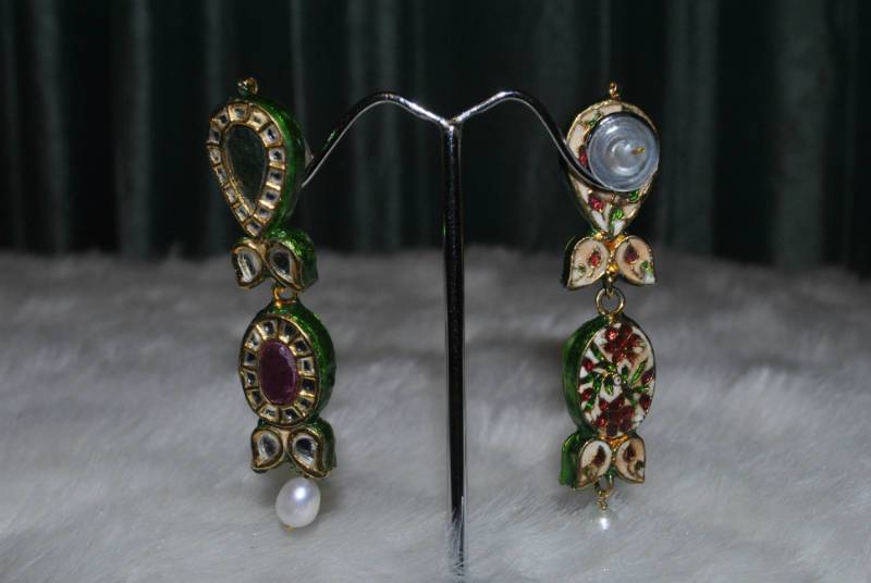 Ruby Emerald Danglers