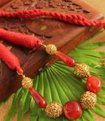 Beautiful Handmade Antique Beads Red Necklace Set