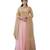 Baby pink embroidered net salwar