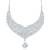 Sukkhi Moddish AD Rhodium Plated necklace set for women