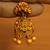 Matt Gold Finish Multicolour Temple Jewellery Pendant Set