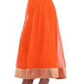 Orange Net Long Skirts