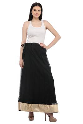 Black Net Long Skirts 1