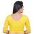 Yellow Bow sleeve Stretchable Cotton Lycra Saree Blouse