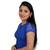 Royal Blue High Neck Stretchable Front Button Cotton Lycra Saree Blouse
