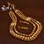 Pearl and Hollow Beads Embellished South Indian Multi-layered Necklace