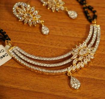 Designer Diamond Look Fine Mangalsutra 2