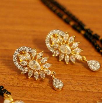 Designer Diamond Look Fine Mangalsutra 3